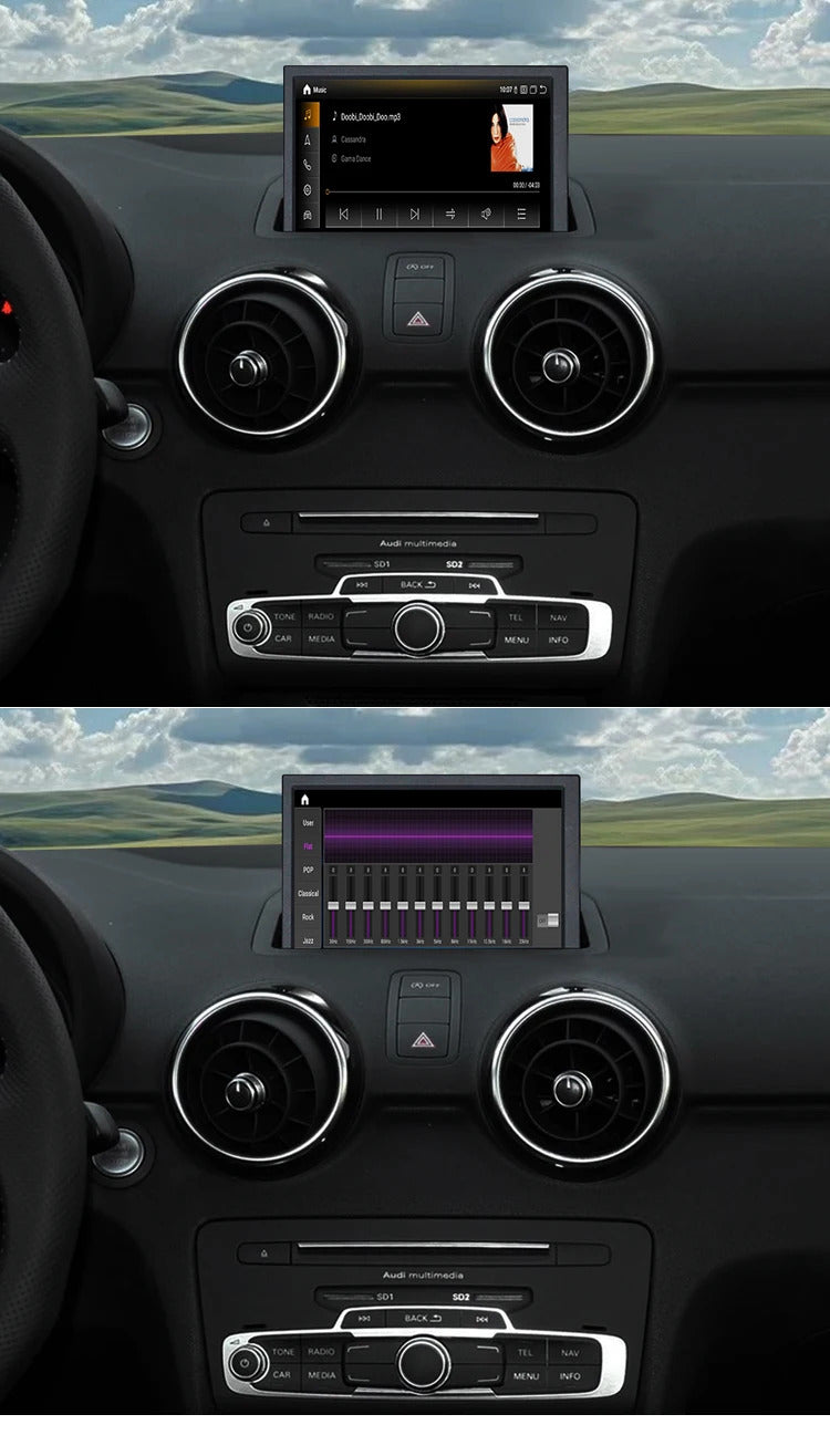 Krando 7 Inch Auto NBT System For AUDI A1 2010-2018 Stereo Multimedia Player GPS Navigation CarPlay