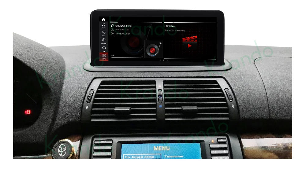 Krando 10.25'' Android Navigation Head Unit Wireless For BMW E53 X5 1998-2006 Player Stereo Carplay 5G