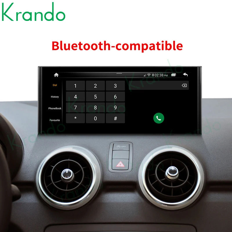 Krando 10.25 Inch Car Radio Android For Audi A1 2010-2018 Stereo Multimedia Player GPS Navigation CarPlay HD Touch Screen Head