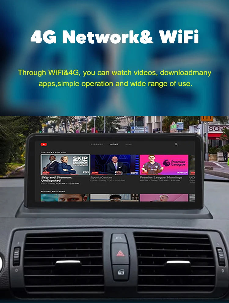 Krando 10.25 Inch Car Radio Android For BMW 1 seires E87/E81/E88/E87 Stereo Multimedia Player GPS Navigation CarPlay HD Touch