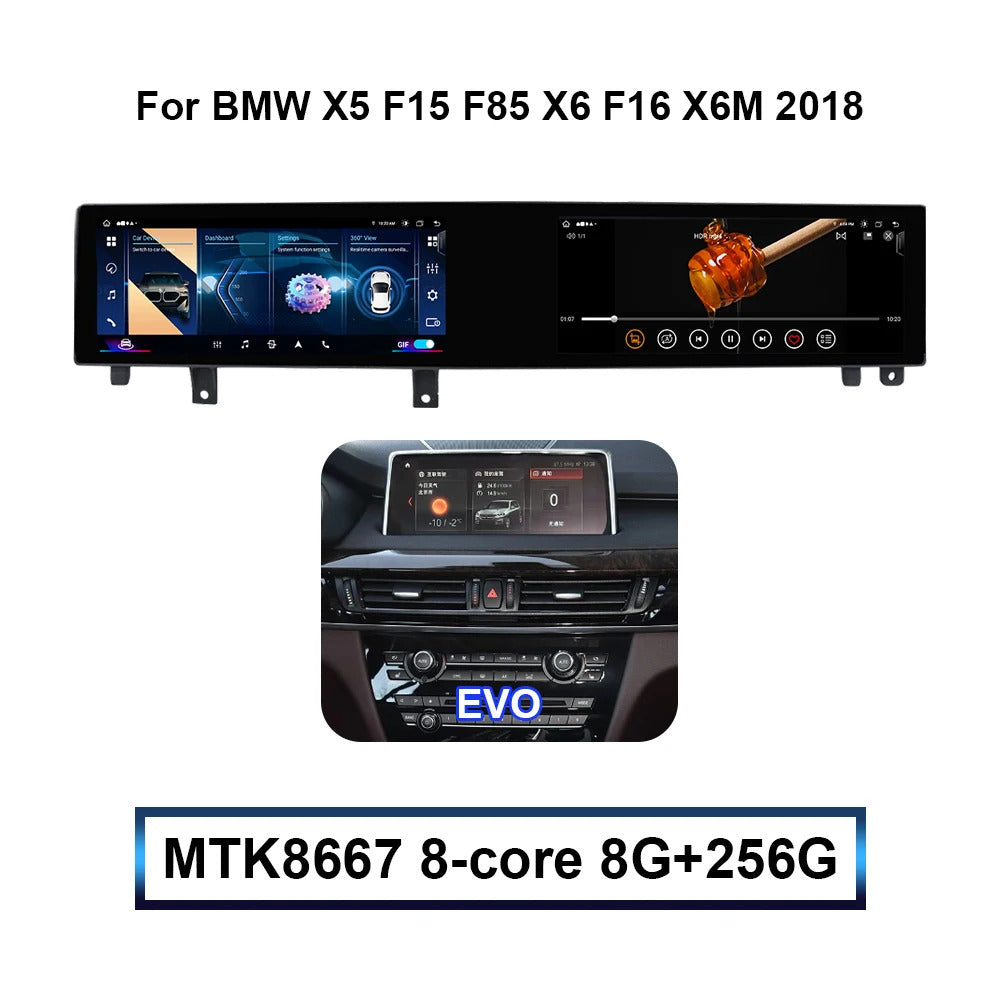 Krando 22'' Multimedia Video Android Auto GPS For BMW X5 F15 F85 X6 F16 X6M 2014-2018 Video Player Stereo Auto GPS Navigation