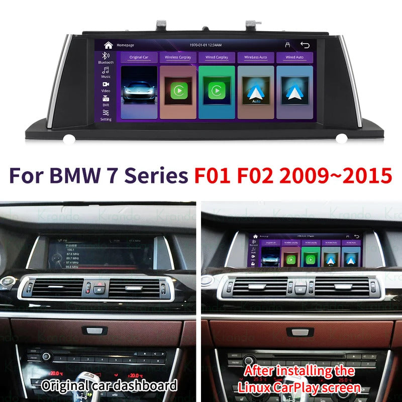 Krando 12.3''Telsa Stereo Multimedia Radio For BMW 5 Series F07 GT 2011-2012 Car Multimedia GPS 4G autoradio Player Stereo