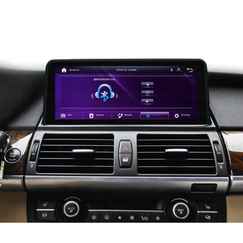 Krando 10.25 Inch Car Radio Android Auto NBT For BMW X5 E70/X6 E71 2007-2014 Multimedia Player GPS Navigation CarPlay HD Touch