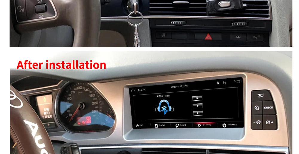 Krando 8.8 Inch Navigation Car Radio For AUDI A6 A6L 2005-2009 Car Multimedia Player Support Wireless Apple Carplay 4g Wireless