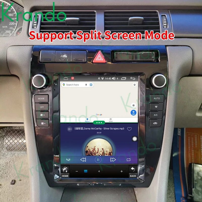 Krando 9.7 Inch Navigation Car Radio Android Auto NBT For Audi A6 1997-2003 Apple Carplay 4g Wireless Touch Screen Head Unit