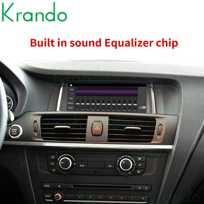 Krando 12.3'' Android Auto GPS Multimedia Video For BMW X3 X4 F25 F26 DVD Video Player Stereo Auto GPS Navigation