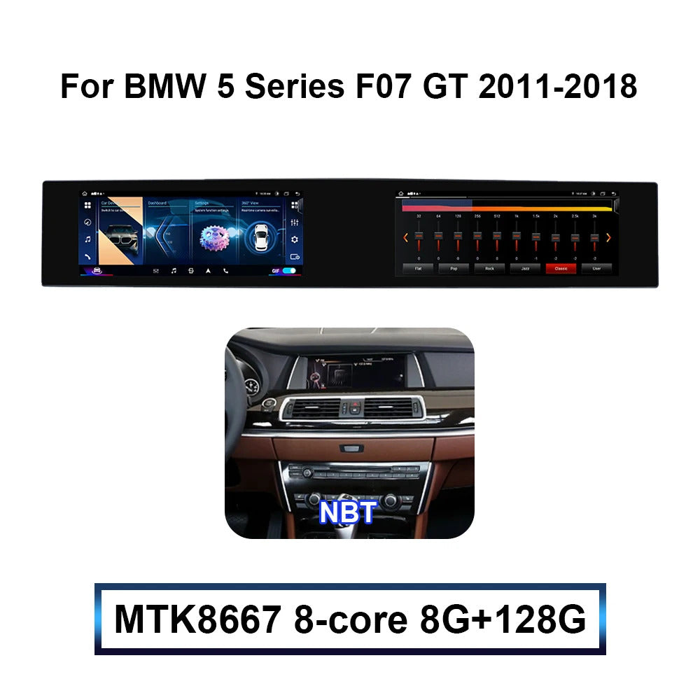 Krando 22 Inch Carplay Android NBT System For BMW 5 Series F07 GT 2011-2018 Stereo Multimedia Player GPS Navigation CarPlay