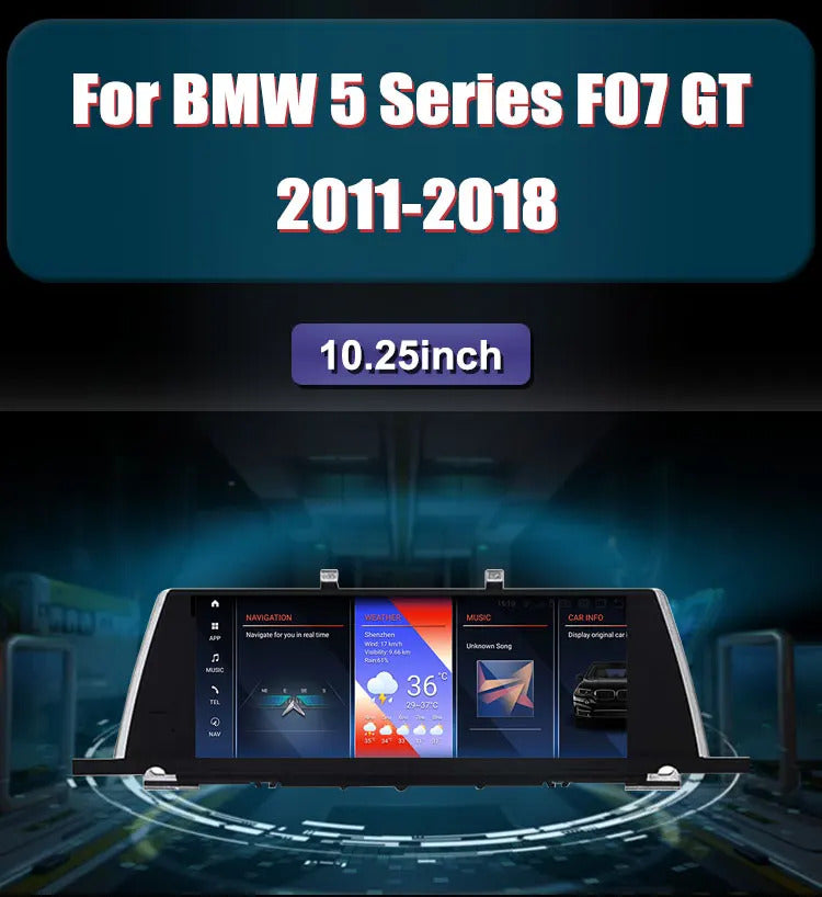 Krando 10.25'' Android Carplay Car Radio Car Multimedia for BMW 5 Series F07 GT 2011-2018 GPS Stereo Screen LHD
