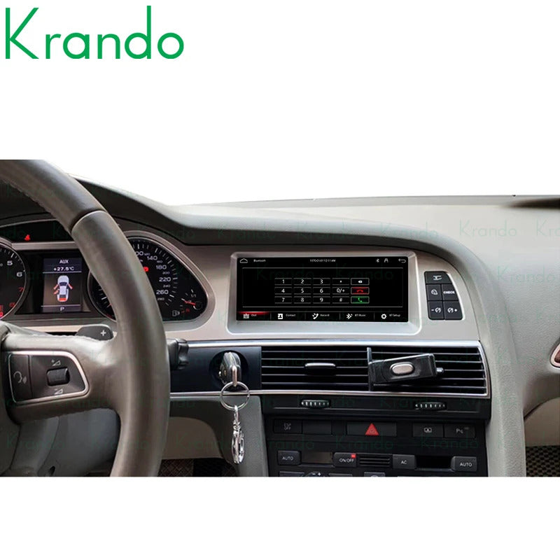 Krando 8.8 Inch Navigation Car Radio For AUDI A6 A6L 2005-2009 Car Multimedia Player Support Wireless Apple Carplay 4g Wireless