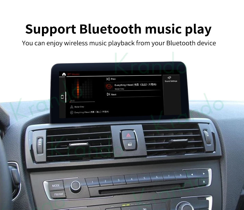 Krando 10.25'' Carplay Android DVD For BMW 1 Series F20/F21 2 Series F22/F23 Car Multimedia GPS 4G autoradio Player Stereo