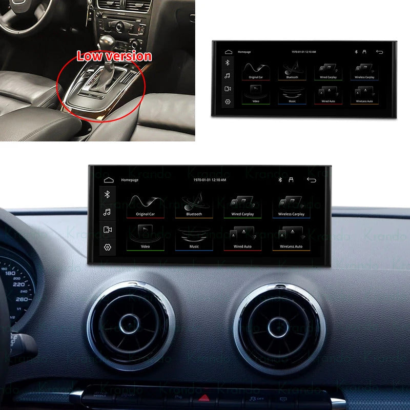 Krando 12.3 Inch DVD Multimedia Video Player Stereo For AUDI A3 2013-2020 GPS Stereo Screen LHD Auto WIFI