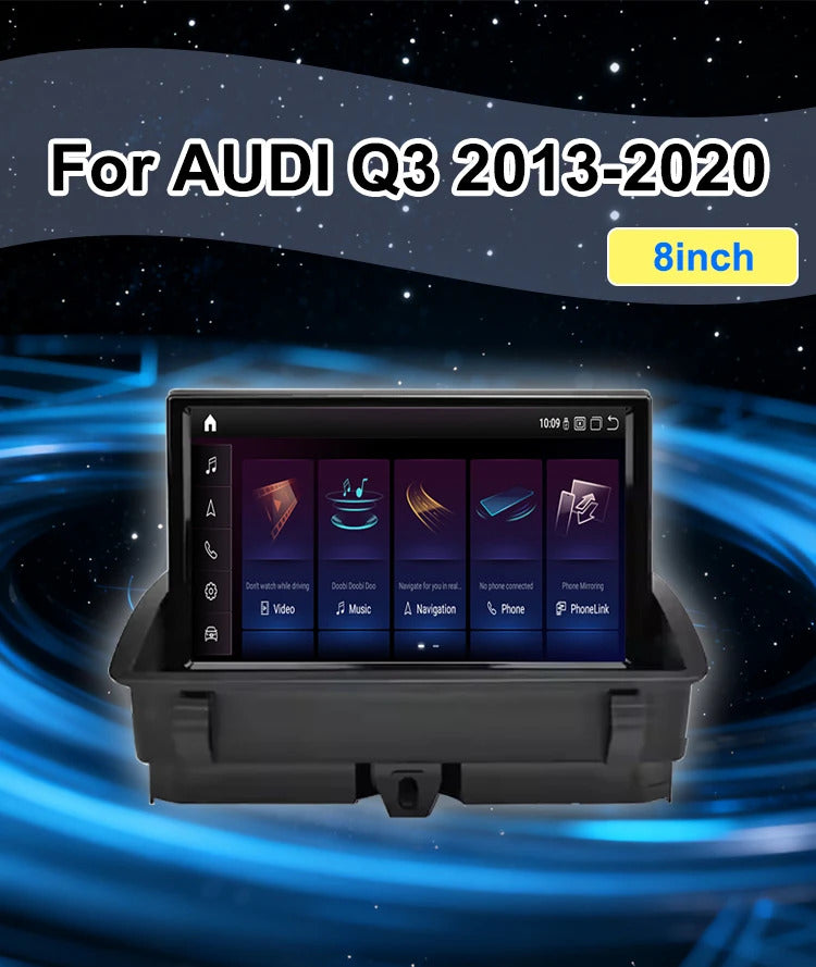 Krando 8'' Car Radio For AUDI Q3 2013-2020 Wireless CarPlay Android Auto Multimedia Player display GPS Head Unit