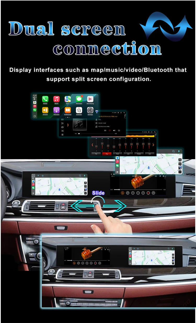 Krando 22 Inch Carplay Android NBT System For BMW 5 Series F07 GT 2011-2018 Stereo Multimedia Player GPS Navigation CarPlay