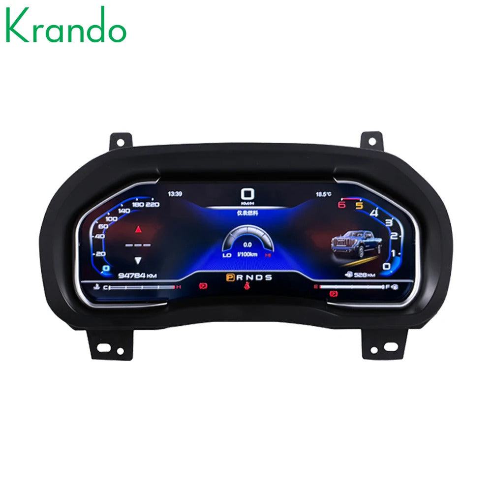 Krando 12.3'' Linux Upgrade Car Digital Cluster Instrument Cockpit for Chevrolet Silverado GMC Sierra 2013 - 2020 LCD Dashboard