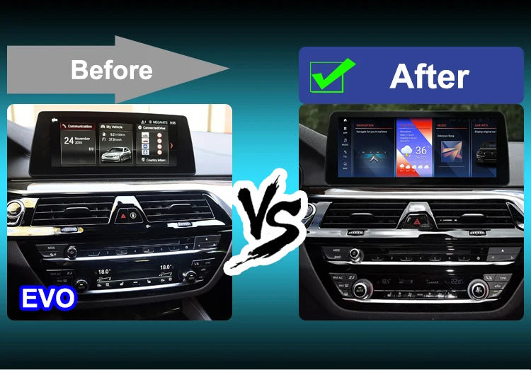 Krando 10.25/12.3 Inch Car Radio Navigation Play For BMW 5 Series G30 2018- Multimedia Player GPS Navigation Screen Head