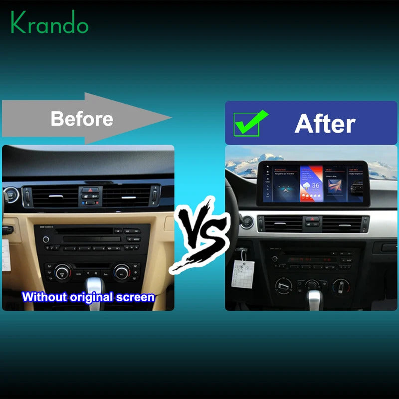 Krando 12.3'' Car Rad DVD Android For BMW 3 SeriesE90/E91/E92/E93/M3 2005-2012 Car Multimedia GPS 4G autoradio Player Stereo