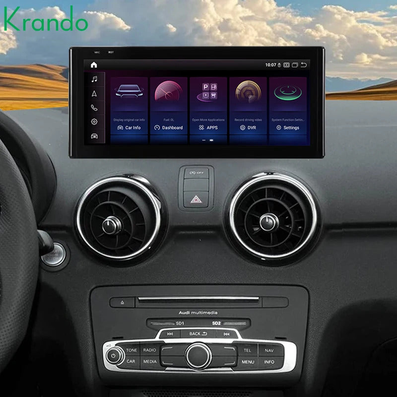 Krando 12.3 Inch Auto NBT System For AUDI A1 2010-2018 Stereo Multimedia Player GPS Navigation CarPlay HD Touch Screen Head