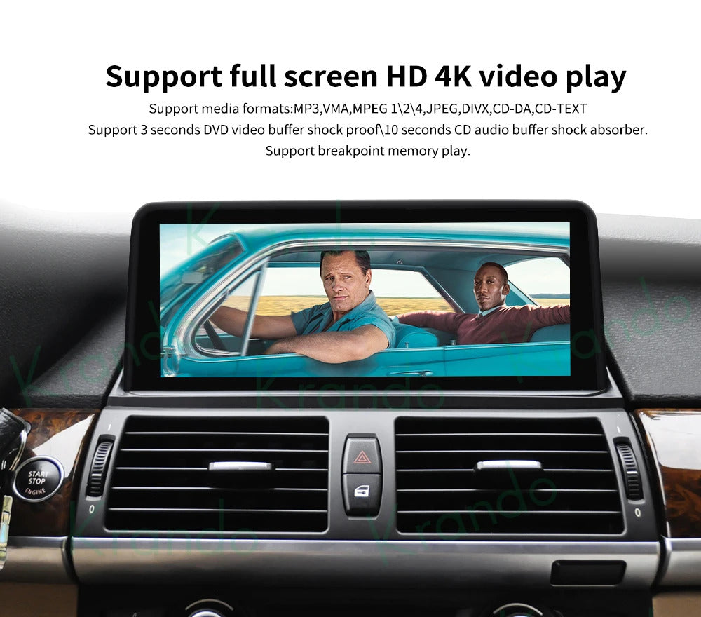 Krando 10.25'' Android Navigation Head Unit Wireless For BMW E53 X5 1998-2006 Player Stereo Carplay 5G