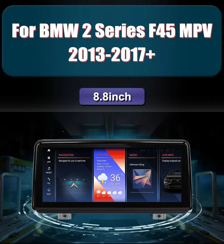 Krando 8.8'' Carplay Navigation Carplay HD Car Radio For BMW 2 Series F45 MPV DVD Video Player Stereo Auto GPS Navigation