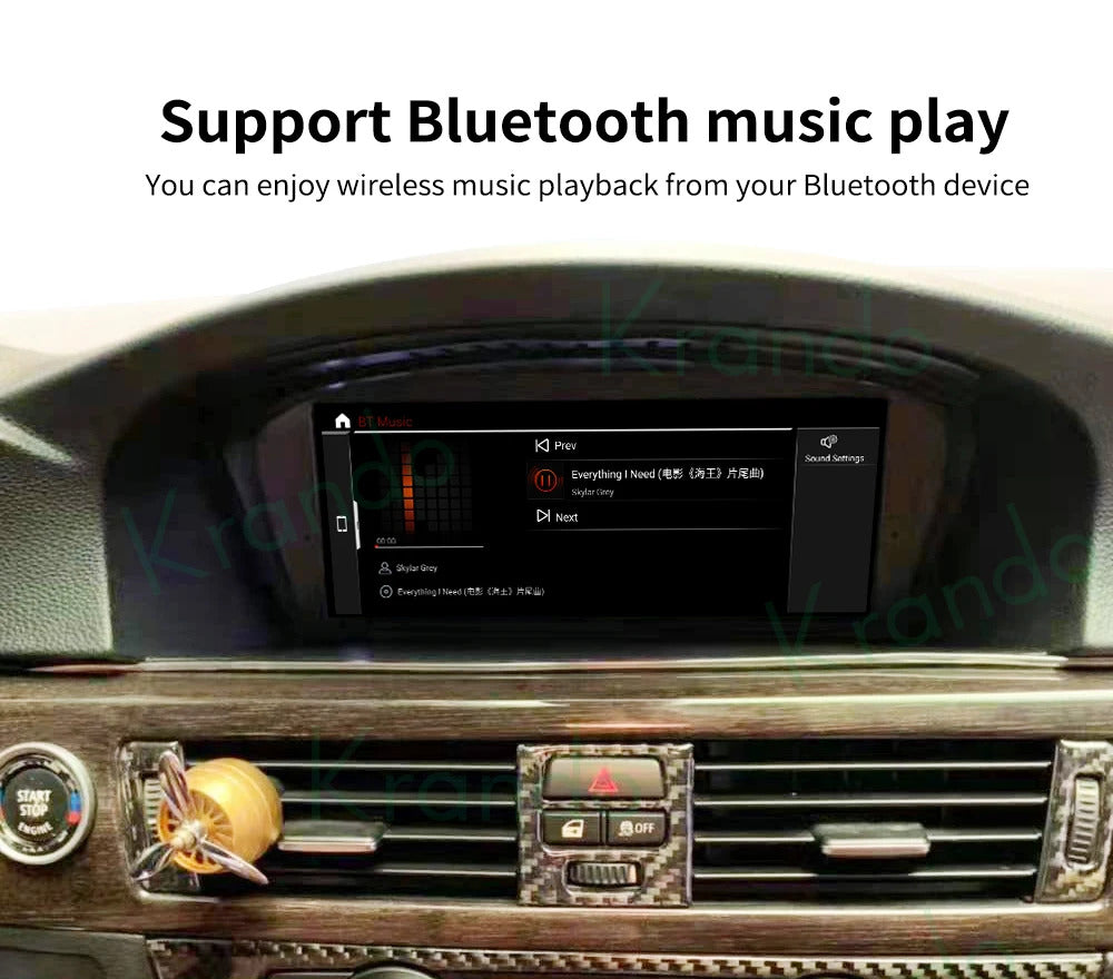 Krando 14.9 Inch Car Radio Android For BMW 3 Series E90 2005-2012 Stereo Multimedia Player GPS Navigation CarPlay Screen Head