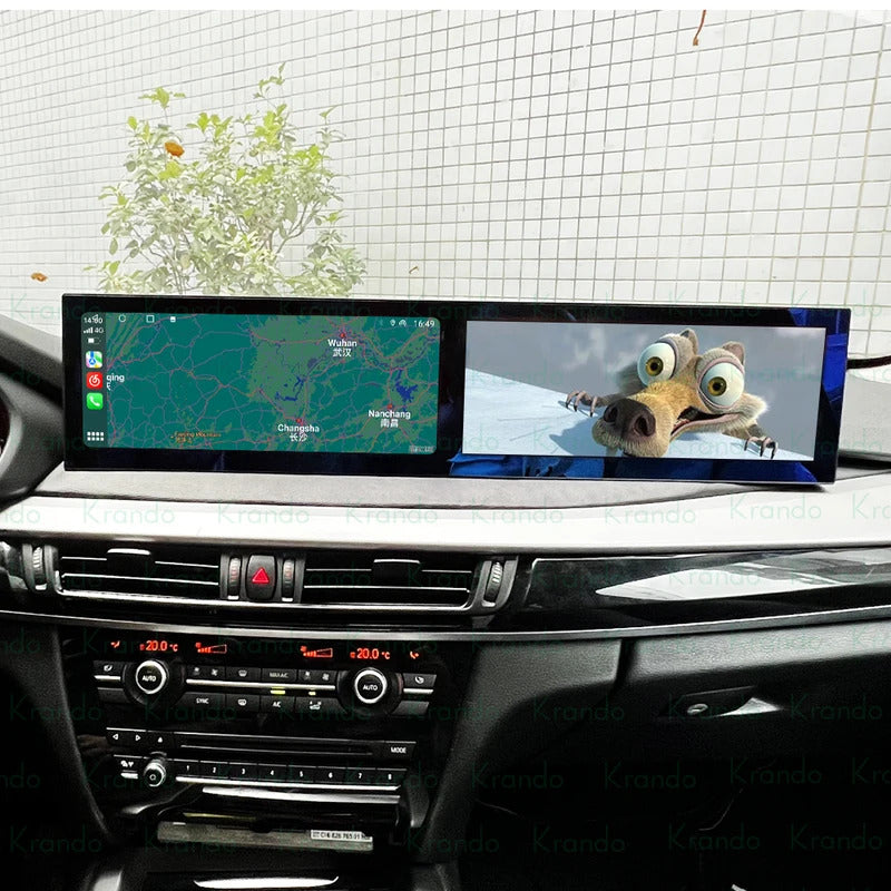 Krando 24.6'' Car Navigation for BMW X5 X6 F15 F16 2013 - 2017 Android Autoradio Screen Wireless Carplay Multimedia Head Unit