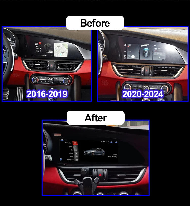 Krando 10.25" Android car navigation for Alfa Romeo Giulietta 2016-2024 car multimedia radio gps stereo wifi 4g carplay android auto