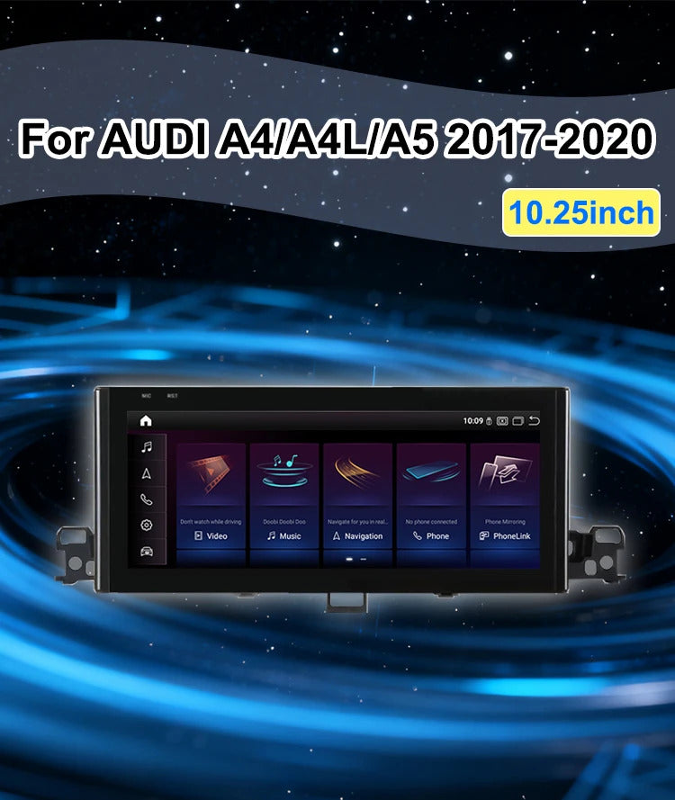 Krando 10.25 Inch Auto NBT System For AUDI A4/A4L/A5 2017-2020 Multimedia Player GPS Navigation CarPlay HD Touch Screen Head
