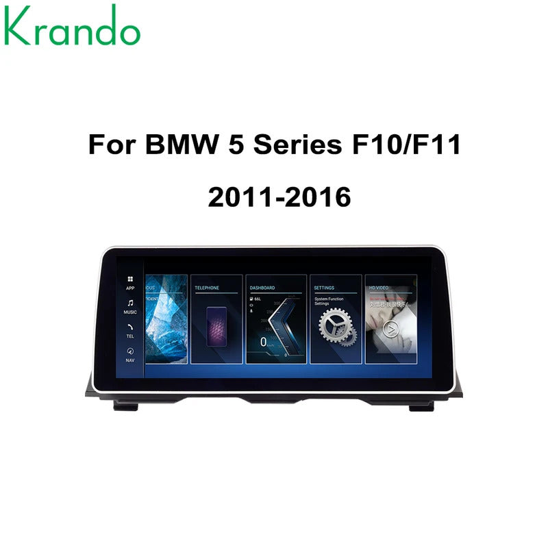 Krando 12.3'' Android Car Multimedia Radio For BMW 5 Series F10/F11 2011-2016 DVD Video Player Stereo Auto GPS Navigation