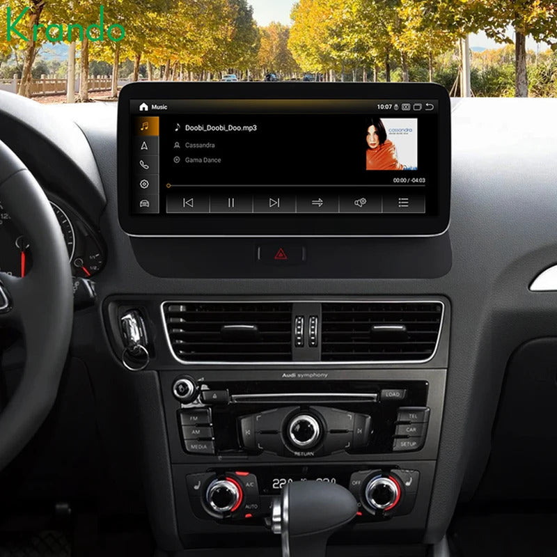 Krando 10.25 Inch Auto GPS Navigation Car Radio For AUDI Q5 2009-2017 Multimedia Player GPS Navigation CarPlay HD Touch