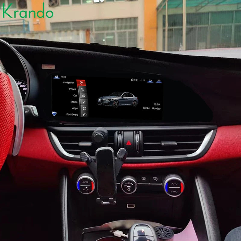 Krando 10.25" Android car navigation for Alfa Romeo Giulietta 2016-2024 car multimedia radio gps stereo wifi 4g carplay android auto