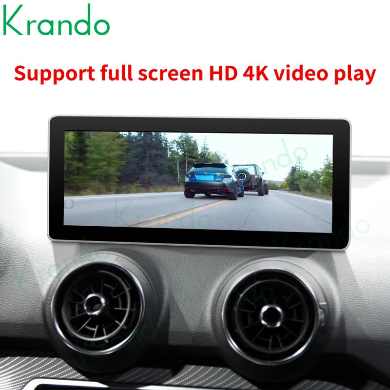 Krando 10.25 Inch Car Radio Android For AUDI Q2/Q2L 2018-2020 Stereo Multimedia Player GPS Navigation CarPlay Screen Head