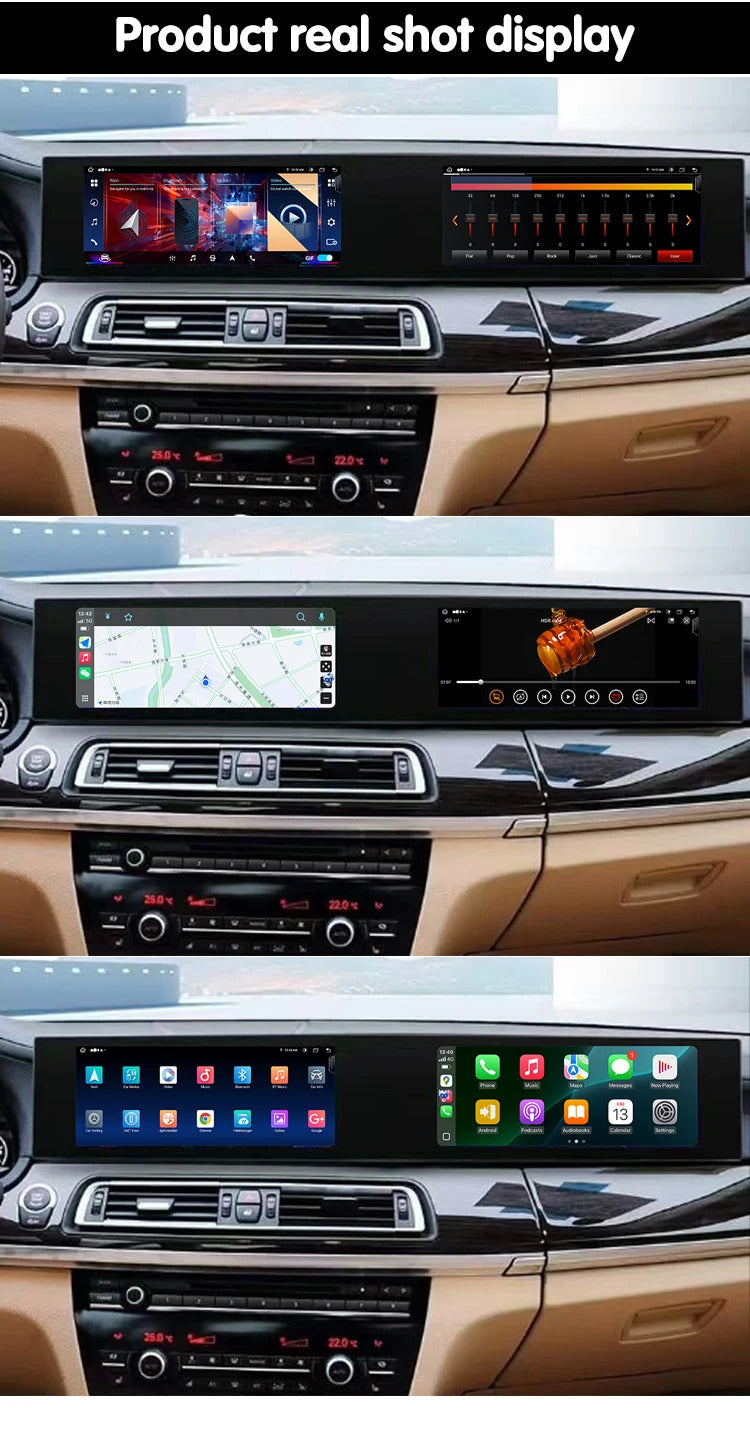 Krando 22 Inch Carplay Android Navigation For BMW 7 Series F01 F02 2009-2015 Stereo Multimedia Player GPS Navigation CarPlay HD