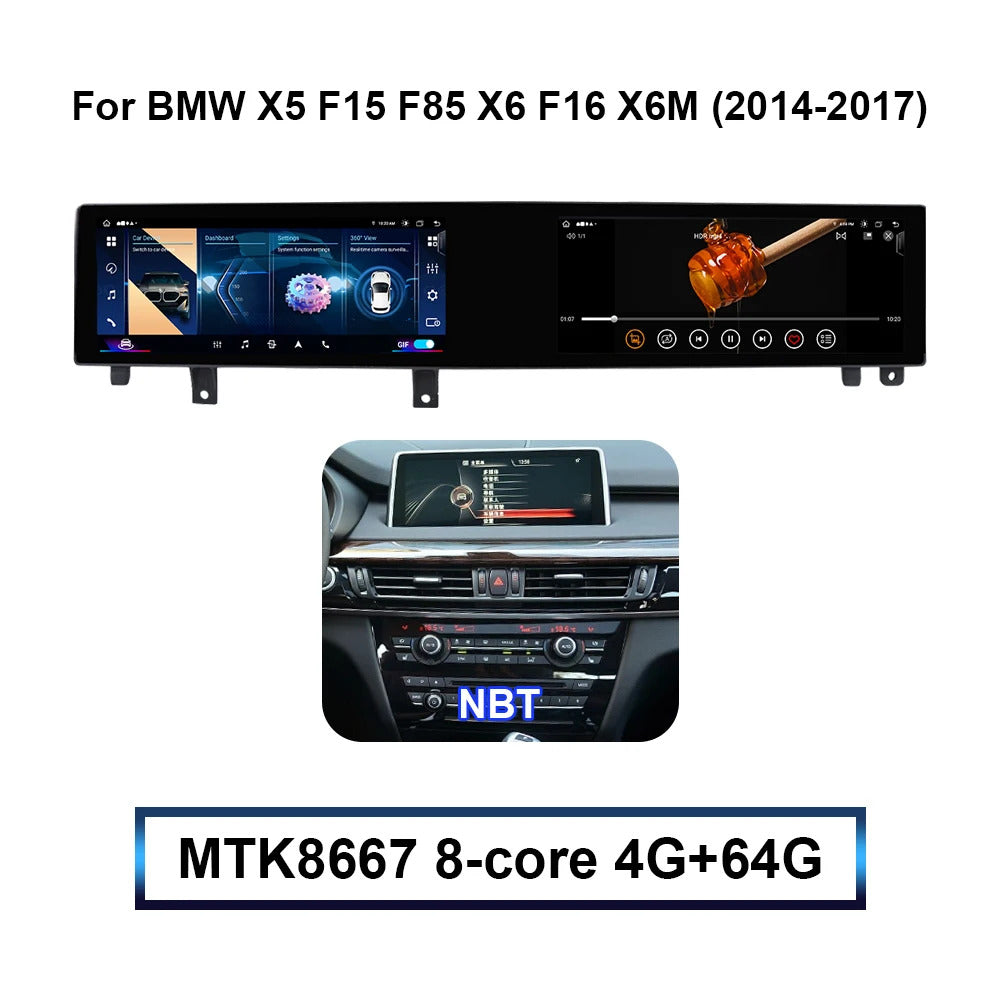 Krando 22'' Multimedia Video Android Auto GPS For BMW X5 F15 F85 X6 F16 X6M 2014-2018 Video Player Stereo Auto GPS Navigation