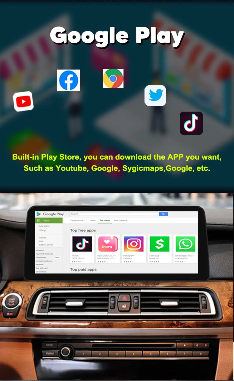 Krando 12.3''GPS Navigation Play HD carplay For BMW 7 Series F01 F02 2009-2015 Car Multimedia GPS 4G autoradio Player Stereo