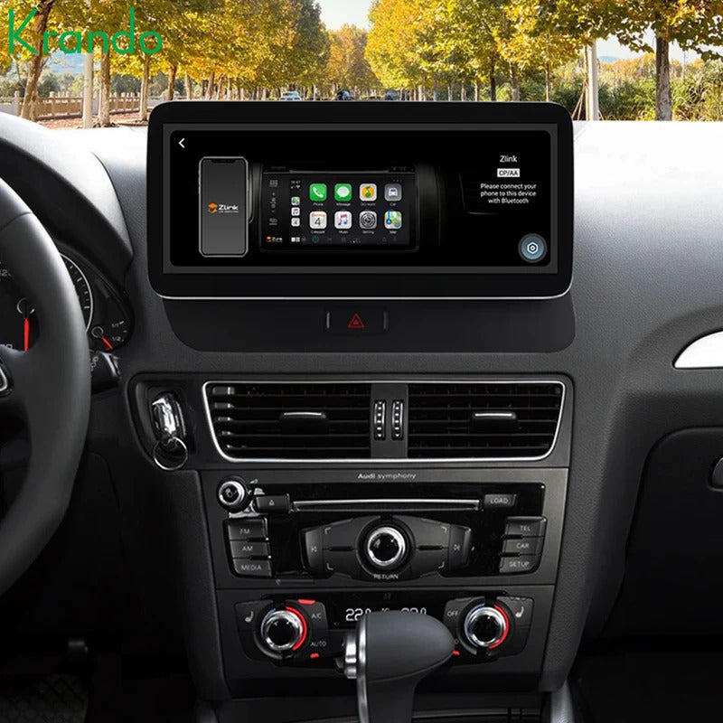 Krando 10.25 Inch Auto GPS Navigation Car Radio For AUDI Q5 2009-2017 Multimedia Player GPS Navigation CarPlay HD Touch