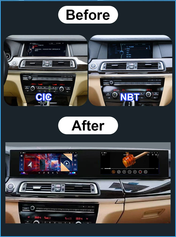Krando 22 Inch Carplay Android Navigation For BMW 7 Series F01 F02 2009-2015 Stereo Multimedia Player GPS Navigation CarPlay HD