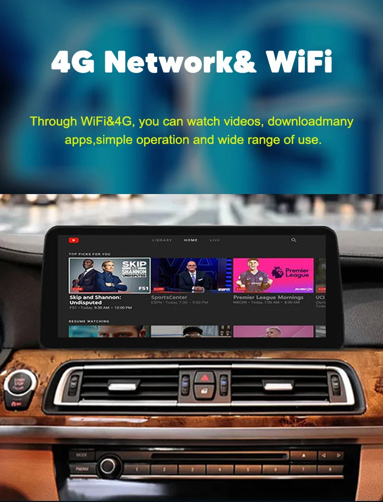 Krando 12.3''GPS Navigation Play HD carplay For BMW 7 Series F01 F02 2009-2015 Car Multimedia GPS 4G autoradio Player Stereo