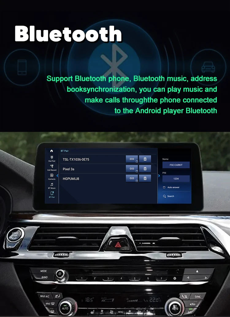 Krando 10.25/12.3 Inch Car Radio Navigation Play For BMW 5 Series G30 2018- Multimedia Player GPS Navigation Screen Head