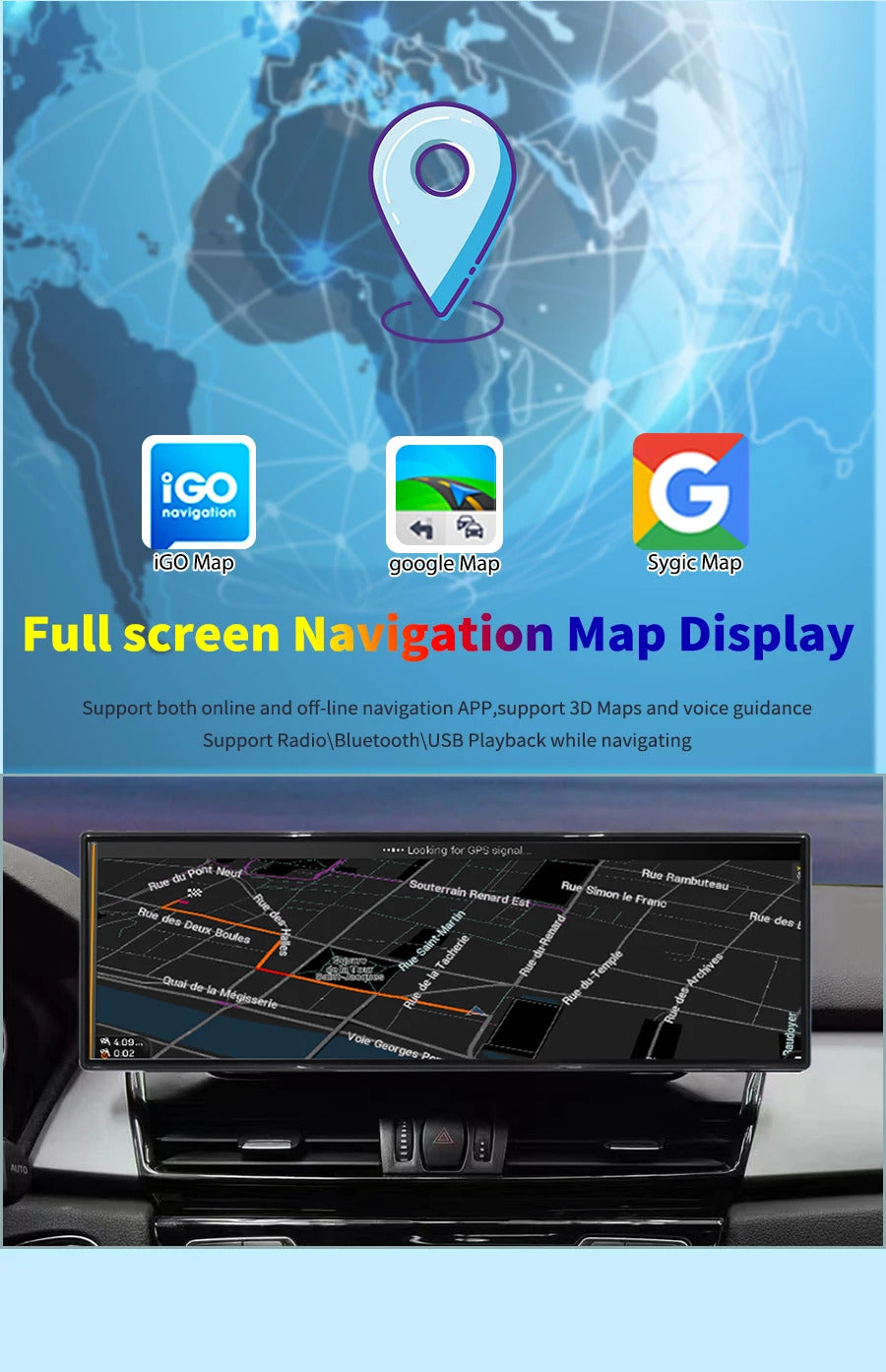 Krando 14.9 Inch Android Auto NBT System For BMW 2 Series F45 MPV 2013-2016 Stereo Multimedia Player GPS Navigation carplay