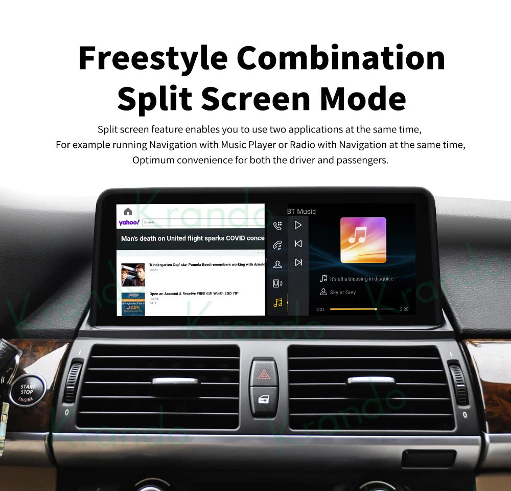 Krando 10.25'' Android Navigation Head Unit Wireless For BMW E53 X5 1998-2006 Player Stereo Carplay 5G