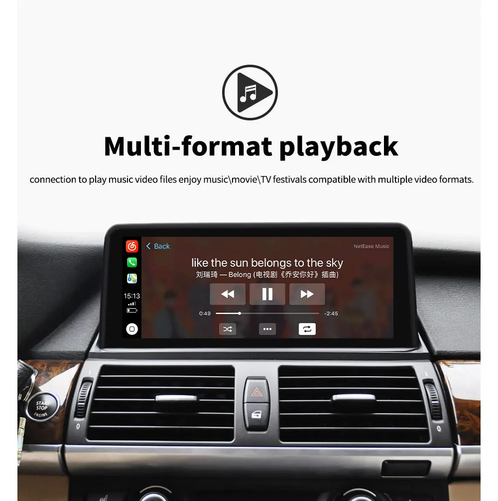 Krando 10.25 Inch Car Radio Android Auto NBT For BMW X5 E70/X6 E71 2007-2014 Multimedia Player GPS Navigation CarPlay HD Touch