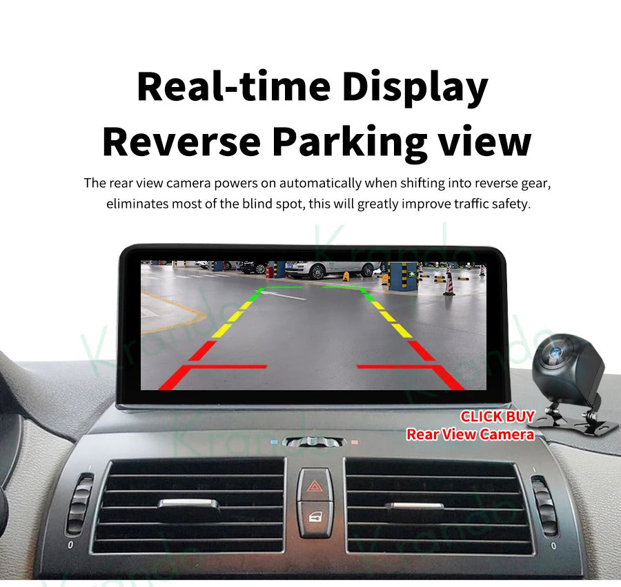 Krando 12.3 Inch Navigation Car Radio Android For BMW X3 E83 2004-2009 Head Unit Multimedia Player 4G autoradio