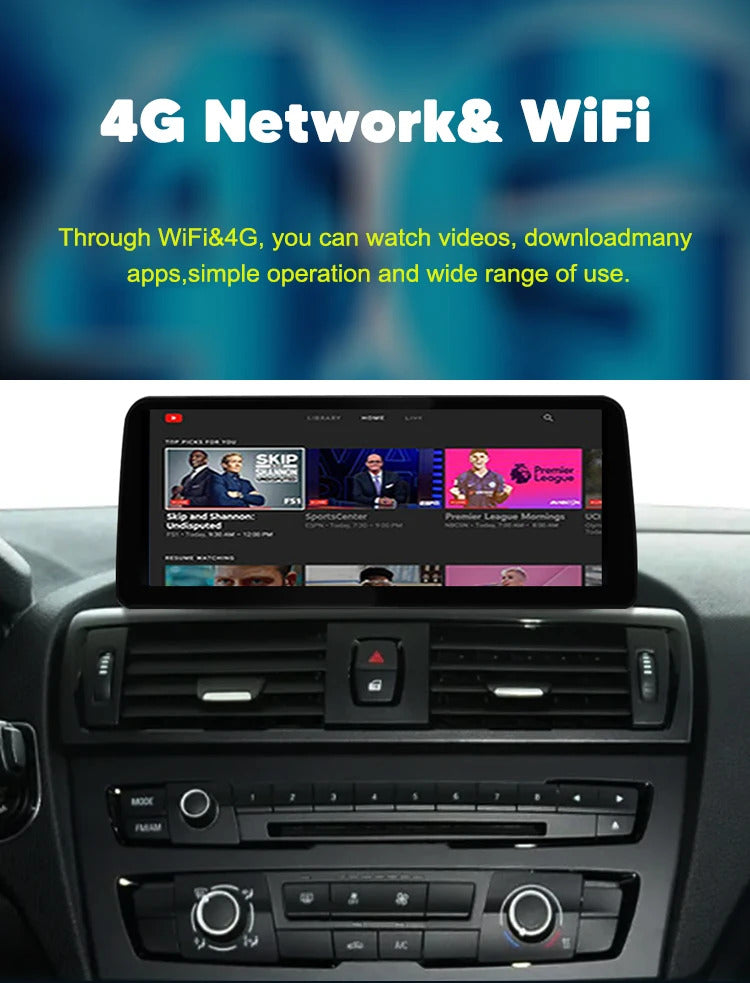 Krando 12.3'' Android Carplay Car Radio Car Multimedia for BMW 1/2 Series F20/F21/F22 F23 GPS Stereo Screen LHD