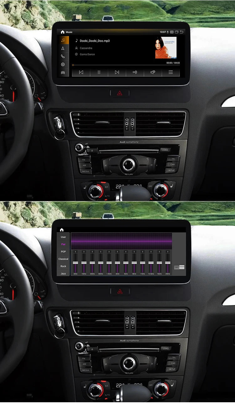 Krando 12.3 Inch Auto NBT System For AUDI Q5 2009-2017 Stereo Multimedia Player GPS Navigation CarPlay