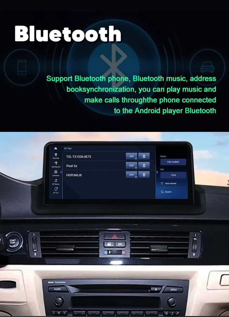 Krando 10.25''Telsa DVD Car Auto Radio Android For BMW 3 SeriesE90/E91/E92/E93/M3 Car Multimedia GPS 4G autoradio Player Stereo