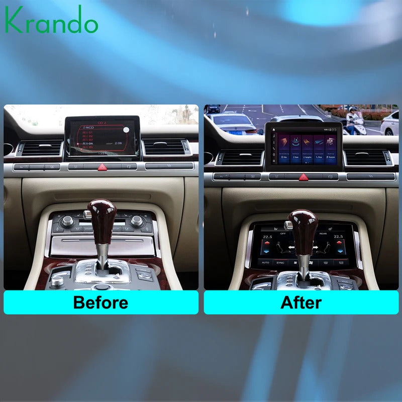 Krando 7'' Car Radio Auto GPS Carplay Android For AUDI A8 2003-2009 Car Multimedia GPS 4G autoradio