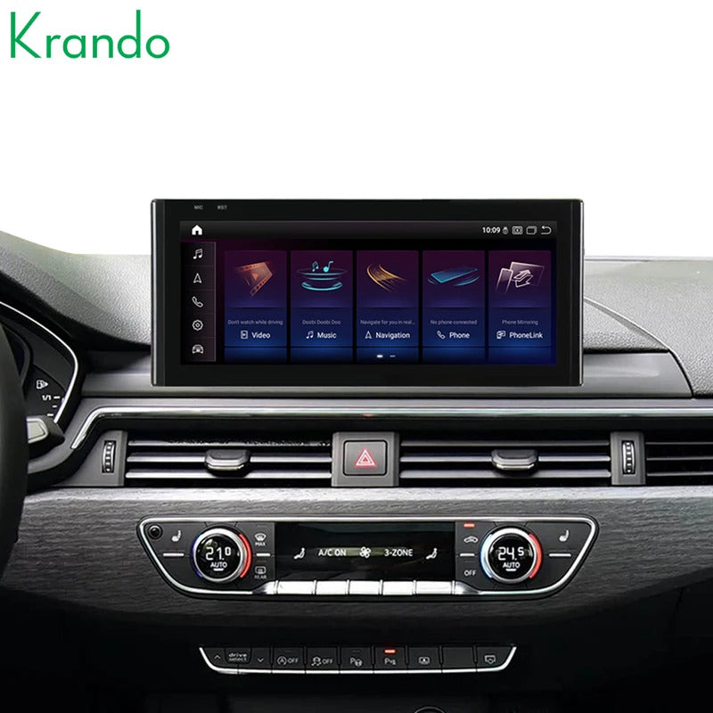 Krando 12.3 Inch DVD Auto NBT System For AUDI A4/A4L/A5 2017-2020 SNavigation CarPlay HD Touch Screen Head
