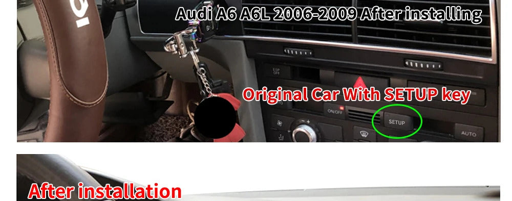 Krando 8.8 Inch Navigation Car Radio For AUDI A6 A6L 2005-2009 Car Multimedia Player Support Wireless Apple Carplay 4g Wireless