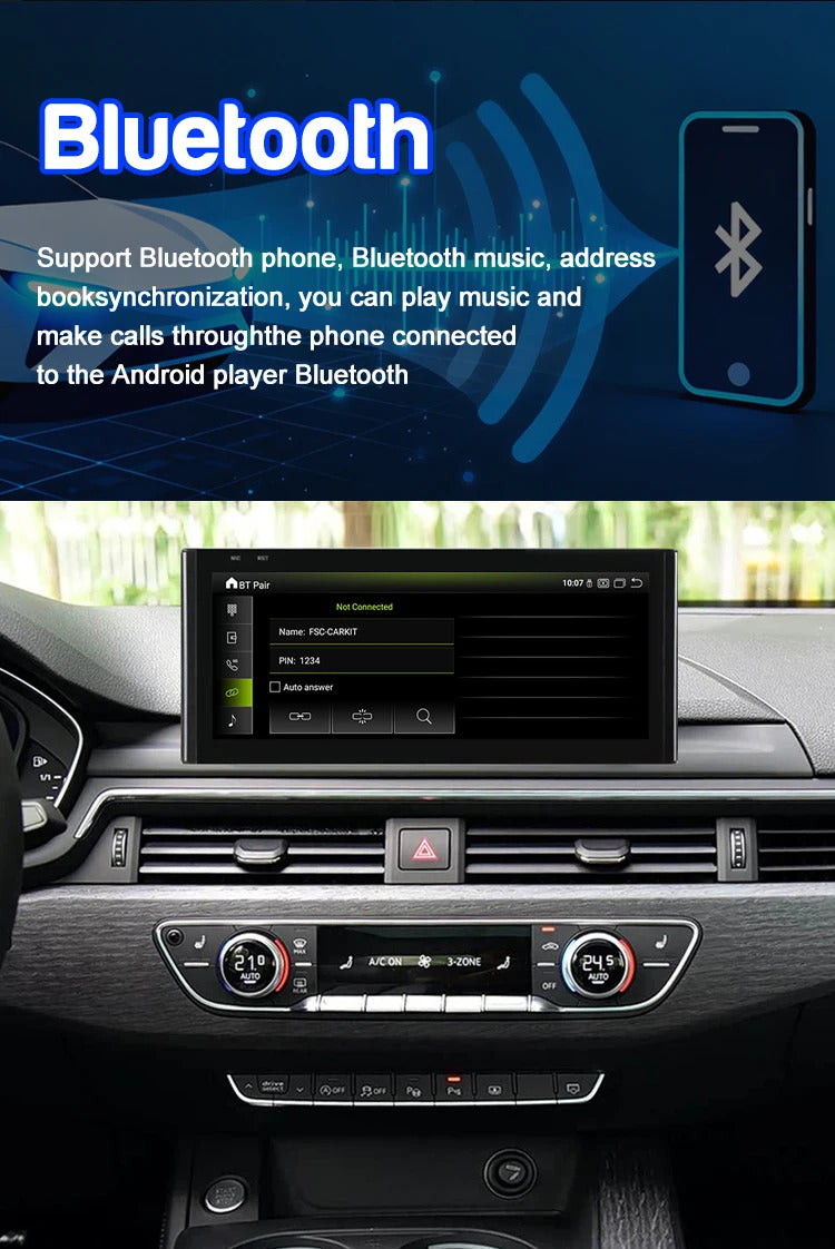 Krando 10.25 Inch Auto NBT System For AUDI A4/A4L/A5 2017-2020 Multimedia Player GPS Navigation CarPlay HD Touch Screen Head