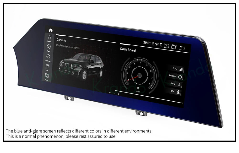 Krando 12.3 Inch Car Radio Android For BMW BMW 5 Series F10/F11 2011-2012 Multimedia Player GPS Navigation CarPlay Screen Head